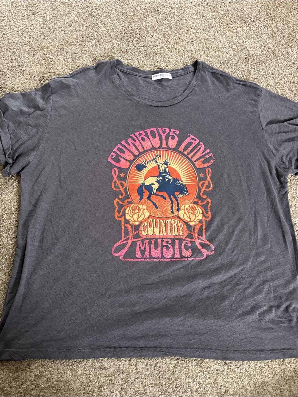 Cowboys & Country Music Plus size graphic tee